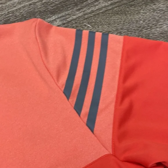 Adidas Men's Heathered 3-Stripes Colorblock Polo - Picture 8 of 9